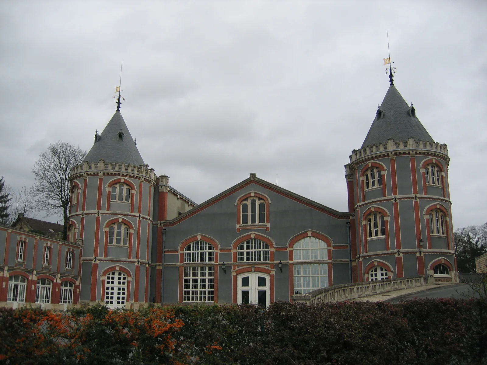 The historic Pommery estate buildings in Reims